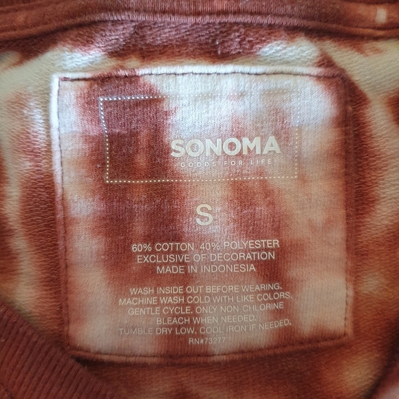 Sonoma blush tye dye sweatshirt - Picture 3 of 5